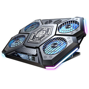 Refroidisseur d'ordinateur portable professionnel D12 prend en charge les tablettes et les ordinateurs avec 6 ventilateurs pour la dissipation <span class=keywords><strong>de</strong></span> la chaleur SEMICONDUCTORS - Product Image 1