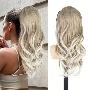 <span class=keywords><strong>ผม</strong></span>ปลอมหางม้าแบบมัดเชือก ลอนบอดี้เวฟ แบบหลายชั้น หางม้า<span class=keywords><strong>สูง</strong></span> ดูเป็นธรรมชาติ - Product Image 5