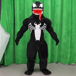 Costume de mascotte gonflable <span class=keywords><strong>Venom</strong></span> pour adultes, pour la publicité et la promotion de personnages de dessins animés sur le thème du cinéma - Product Image 1