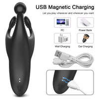 Vibrateur de massage de la prostate pour homme en gros, stimulateur de la prostate en silicone imperméable, anneau de retard d'éjaculation pour hommes