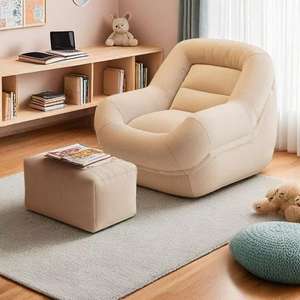 Sillón <span class=keywords><strong>Puff</strong></span> Estilo Francés, Sofá Individual para Dormitorio, Sala de Estar, Apartamento Pequeño, Tatami, Sofá de Descanso, Popular en Internet - Product Image 4