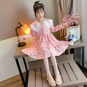 Ropa para Niñas, Vestidos Bonitos con Flores, Vestido de Princesa con Volantes y Mangas Largas, de Proveedor Chino - Product Image 4