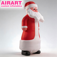 Figurine de Noël gonflable, Père Noël à barbe blanche, décorations gonflables pour les fêtes, pour un joyeux nouvel an