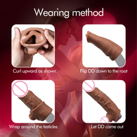 Dildo creux vibrant en silicone souple, version portable, produit pour adultes, jouets sexuels