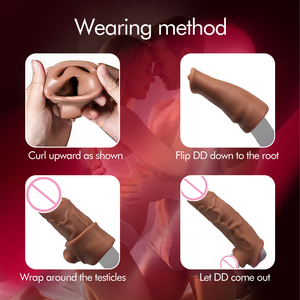 Dildo creux vibrant en silicone souple, version portable, produit pour adultes, jouets sexuels - Product Image 5