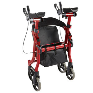 Andador plegable ligero con bolsa de compras Rollator ajustable en altura para <span class=keywords><strong>pacientes</strong></span> geriátricos - Product Image 3
