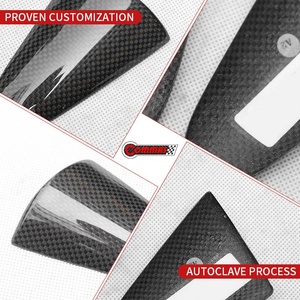 Pièces de voiture de qualité supérieure, style OEM, autocollants en fibre de carbone sèche pour poignée de porte, pour Ferrari 458, pièces de carrosserie - Product Image 3