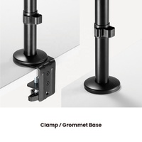 LDT72-C024 17 "-32" 8kg Support Premium en aluminium à double bras de moniteur articulé pour support de bureau à écran d'ordinateur 17 "-32"