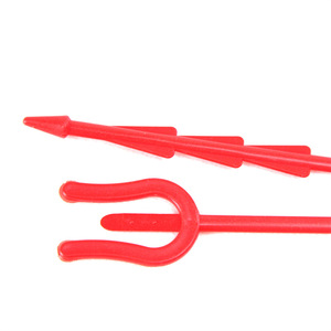 Horquilla de Plástico <span class=keywords><strong>Roja</strong></span> Larga para Flores, Clip para Tarjetas de Felicitación, Suministros para Floristería - Product Image 6