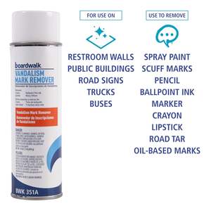 Removedor de Marcas de Vandalismo para Vías Peatonales, Aerosol de 16 oz, 12/Caja, Producto Removedor de Marcas Viales - Product Image 5