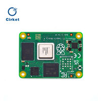 Raspberry Pi Série CM4 CM4102008 Processeur Quad-core 64 bits 1,5 GHz 2 Go de RAM 8 Go EMMC Décodage matériel 4Kp60 Gigabit Ethernet SMD Faible encombrement