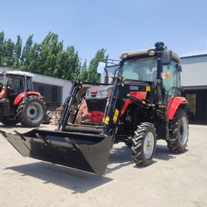 Tracteur agricole 4x4 de 70 ch avec moteur à cylindres et pelle avant et arrière - Product Image 4