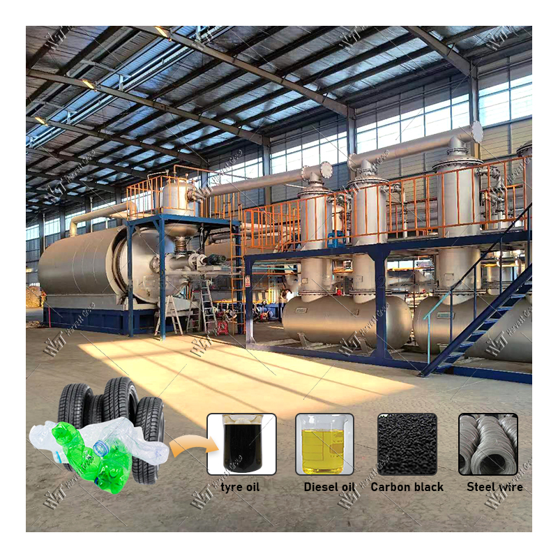 waste plastic to diesel machine