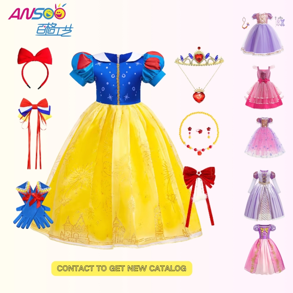Snow White Princess Dress up Costume Girls Princess Dress Carnival Cosplay  Christmas Birthday Dress| Alibaba.com