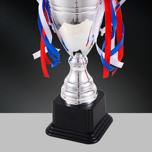 Hot bán tùy chỉnh Trophy Thể dục dụng cụ và bóng đá cao bạc thể thao Trophy kim loại sắt đen cơ sở sản xuất sang trọng mạ Trophy - Product Image 3