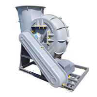 Ventilateur centrifuge de qualité industrielle avec roue moulée intégralement, résistant aux acides et aux alcalis, pour le traitement des gaz d'échappement des usines chimiques