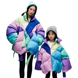 OEM Design originale da donna piumino d'oca imbottito invernale colorato soffice piumino Casual da esterno cappotto personalizzato piumino - Product Image 6