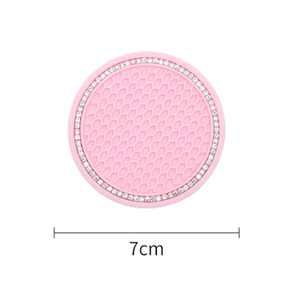 Non-slip <b>Car</b> Water Cup Pad Diamond Rhinestone <b>Rubber</b> <b>Mat</b> for Bottle Holder Coaster Auto Interior Anti-skid Cup Holders 7cm - Product Image 6