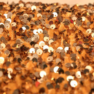 5Mm Nhung <span class=keywords><strong>Sequin</strong></span> Vải Váy Cô Dâu Ren Lưới Thêu Kim Loại Căng Vải Dệt Kim 100% Polyester Cô Gái Của Phụ Nữ Dresses - Product Image 3