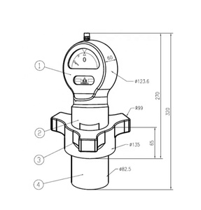 Manómetro de Presión para Bomba de Lodo Hidráulica de Aleación Tipo API 7K de Calidad Premium con Conexión de Rosca F-Y para Perforación de Campos Petroleros, Envío Gratuito - Product Image 3