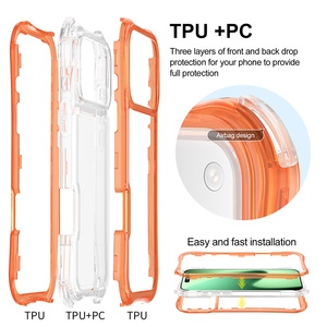 Funda de Lujo 3 en 1 para <span class=keywords><strong>iPhone</strong></span> 17 16 15 14 13 12 <span class=keywords><strong>11</strong></span> Pro, Carcasa de Teléfono de Diseño con TPU Suave, Transparente y Acrílico Rígido, con Enfriamiento - Product Image 4