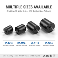 Moteur Brushless à Roulement à Billes KC2838 avec Régulation de Vitesse PWM pour Vélo Électrique, Appareil Électroménager, 24V DC Haute Vitesse, Maison Intelligente, Climatisation