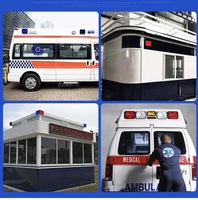 Baru darurat persegi merah dan biru LED peringatan lampu samping strobo untuk tupai untuk penggunaan mobil