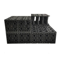 Module géocellulaire en plastique pour eaux pluviales, conception intégrée, construction facile pour système de drainage