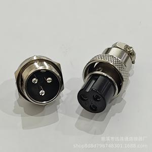 Conector de Aviación GX16 F2 de 2 y 10 Pines, Conector Pasante de Pared, Aleación de Zinc, Niquelado, Contacto de Cobre Plateado - Product Image 5