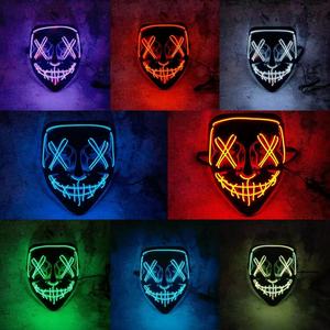 Máscara <span class=keywords><strong>de</strong></span> Purge con Luces LED <span class=keywords><strong>de</strong></span> Plástico Rojo, Disfraz <span class=keywords><strong>de</strong></span> Terror para <span class=keywords><strong>Halloween</strong></span>, Cosplay, Fiestas y Eventos, Venta al Por Mayor - Product Image 2
