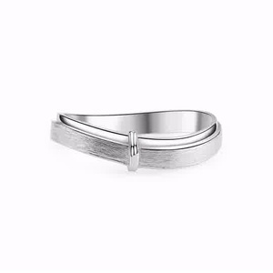 Alta calidad Montresor Infini 18K oro blanco pareja anillos de boda 925 plata esterlina para damas Casual y compromiso - Product Image 1