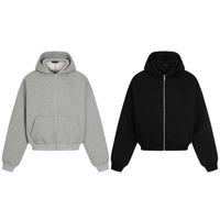Sweat-shirt d'hiver personnalisé OEM pour homme, en coton teint à ourlet brut, style streetwear hip-hop, coupe oversize, épais et uni