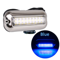 Projecteurs LED SMD ultra-minces 30 mm pour piscine, 24W, 468 LED, étanches IP68, câble en caoutchouc de 1,5 m, 12V DC/AC, dimmables