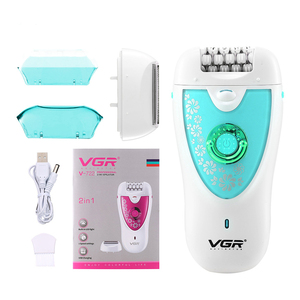เครื่องกำจัดขน VGR V-736 IPX5 สำหรับผู้หญิง เครื่องโกนขนไฟฟ้า ชุดอุปกรณ์ดูแลขน กำจัดหนังด้าน สำหรับใบหน้า ลำตัว บริเวณขาหนีบ เครื่องเล็มขนบิกินี่ กำจัดขน - Product Image 4