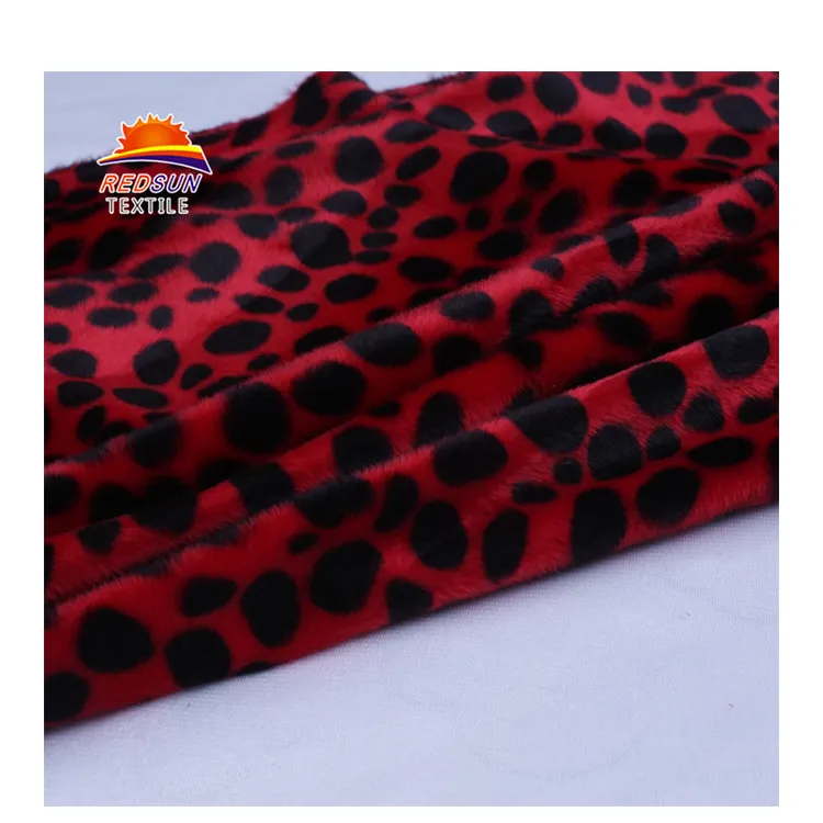 Factory Provided Best Quality Polyester Colorful Soft Leopard Sofa Upholstery Animal Pattern Print Fabric