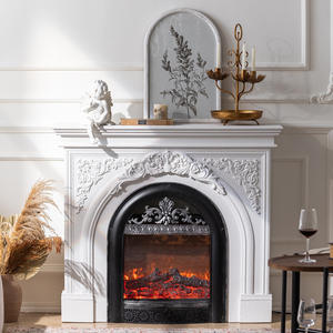 Bağlantısız <span class=keywords><strong>Vintage</strong></span> şömine Surround <span class=keywords><strong>Birdcage</strong></span> şekilli çekirdek el sanatları Mantel raf dolapları mobilya yakacak odun raf - Product Image 4