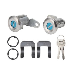 Ford Mercury Door <b>Lock</b> Cylinder 5070001 Cylindrical Bright Chrome Plated With 2 <b>Keys</b> For Car Door Use - Product Image 5