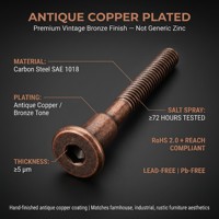 Tornillo hexagonal de acero al carbono cincado a medida de fábrica 1/4-20 x 70 mm para herrajes de armarios de inodoros y baños públicos