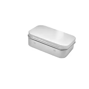 Прямоугольная жестяная коробка для конфет 95x60x21 мм, металлическая коробка для пищевых продуктов, коробка для ювелирных изделий