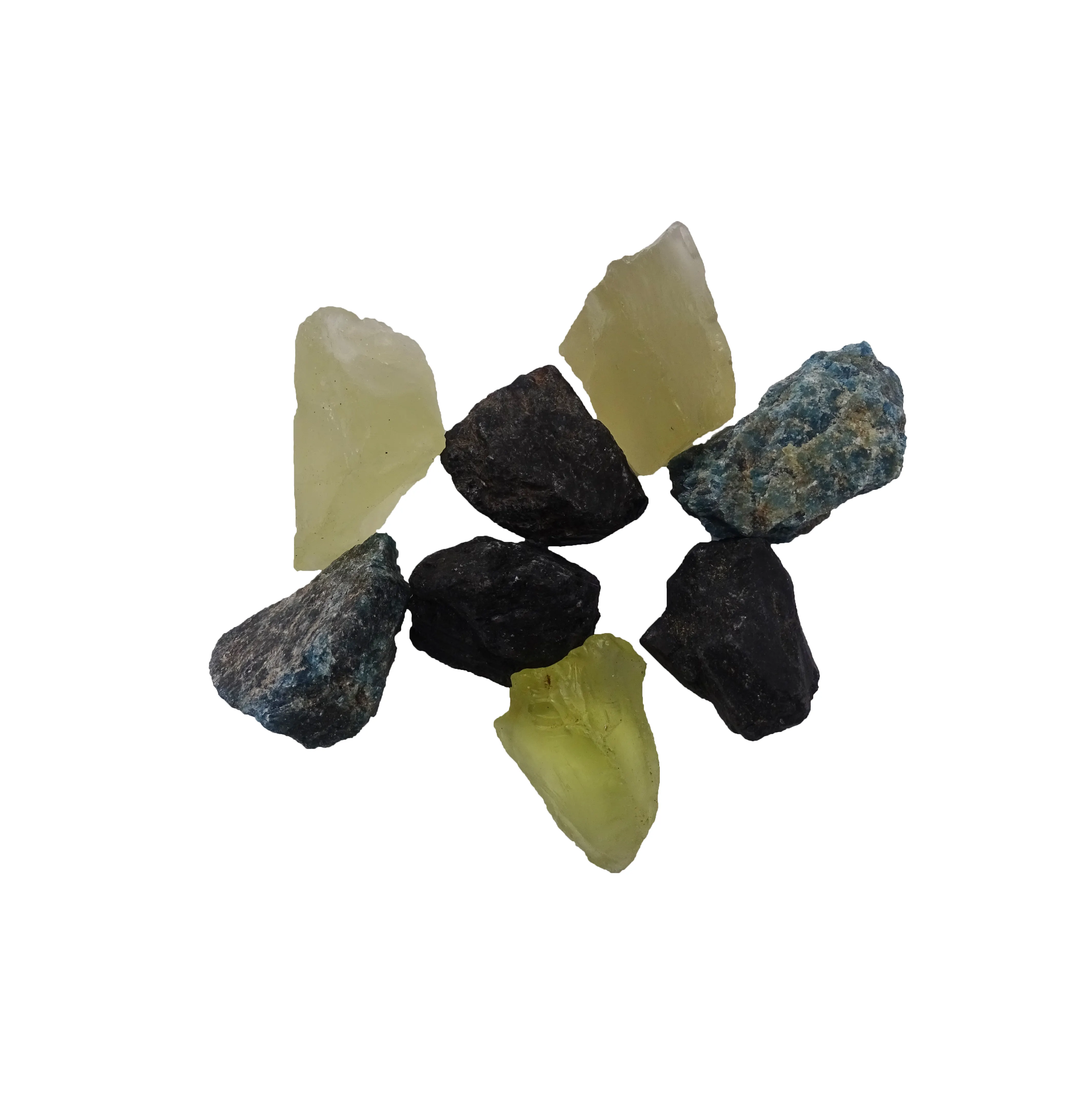 Pietra di caduta di cristallo curativa naturale di alta qualità la pietra di caduta sfusa può essere intagliata In pietre trombettate miste di vari colori