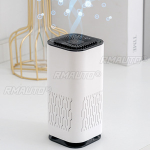 Purificador de aire pequeño, portátil, desodorizante, para escritorio, oficina, bajo nivel de ruido, generador de iones negativos HEPA, purificación de formaldehído - Product Image 1