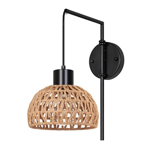 Nordic Style Hemp Rope E27 <strong>Wall</strong> <strong>Light</strong> Natural <strong>Wicker</strong> Hotel Bedroom Corridor Decoration <strong>Wall</strong> <strong>Lights</strong> - Product Image 5