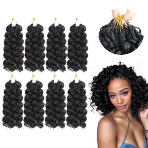 Extensiones de Cabello Sintético <span class=keywords><strong>GoGo</strong></span> Curl de 12 Pulgadas, Fibra de Proteína, para Trenzado con Crochet, Doble Trama, Empaque Personalizable, Ondas de Agua - Product Image 1