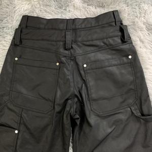 DENIMGUYS 2024 nouvelle mode de haute qualité hommes <span class=keywords><strong>noir</strong></span> Double genou travail charpentier pantalon hommes ciré <span class=keywords><strong>enduit</strong></span> Denim <span class=keywords><strong>jean</strong></span> - Product Image 6
