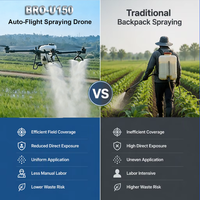 Drones de haute qualité pour la pulvérisation agricole de pesticides, grande capacité de charge, étanches IP54, pour les opérations en ferme et en verger