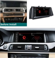 Écran tactile Android 10,25 pouces, CarPlay automatique pour BMW Série 5 F10 F11 F07 NBT 2013-2017, autoradio, lecteur Bluetooth, GPS, navigateur