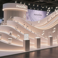Stand d'exposition modulaire moderne clé en main MEGA pour événements, boutiques éphémères et centres commerciaux