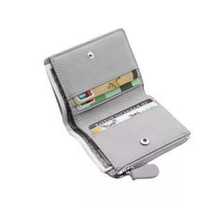 Cartera de mujer de alta calidad, tarjetero, monedero de moda, carteras cortas de cuero Pu con cremallera para mujer - Product Image 1