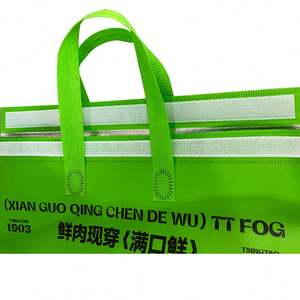 2024 New Custom Logo Reusable Self Sealing PP Nonwoven Thermal Insulated Food Delivery Lunch <b>Bag</b> or Catering Takeaway <b>Cooler</b> <b>Bag</b> - Product Image 3