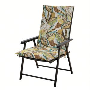 Coussins de chaise de jardin style loft 95x50x4cm, 100% polyester, hydrofuges, garnissage en mousse légère, sangles de fixation, pour extérieur - Product Image 1